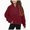 H302-Red, variant on TOWED22 Girls Half Zip up Sweatshirt Trendy Winter Cropped Long Sleeve Shirt Pullover Youth Preppy Tween Girl Cute Clothes,11-12 Y