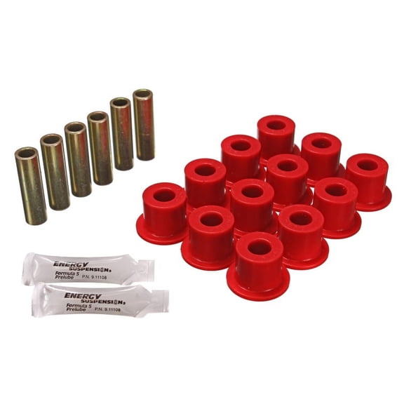 Energy Suspension 72-81 Scout II Red Front & Rear Leaf Spring Bushing Set Fits select: 1978-1980 INTERNATIONAL SCOUT, 1976-1977 INTERNATIONAL AUSTERE SCOUT