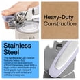 thumbnail image 4 of GORILLA GRIP Stainless Steel Manual Can Opener, Soft Touch Handle, Built-In Bottle Opener, Lavender, 4 of 10