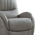 thumbnail image 3 of Leatherette Upholstered Power Recliner with Contoured Seats, Gray, 3 of 5
