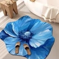 thumbnail image 3 of Alfombra de barro de diatomeas en forma de flor | 80x80cm Alfombra de baño absorbente de secado rápido | Respaldo antideslizante | Alfombrilla lavable fácil de limpiar para entrada, cocina,, 3 of 3