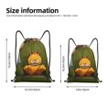 thumbnail image 2 of Pofeuu Garfield for Water-Resistant 210D Drawstring Bag Compact Foldable Design Gym Yoga Travel Essentials Lightweight Carryall-Small, 2 of 6