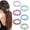 Default, variant on 6 count Sparkly Rhinestone Bead Hair Ties Ponytail Holders Scrunchies Hair Bands Bobbles Elastics Accessories for Women Girls Teens (Multicolor S4)