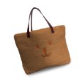 thumbnail image 2 of Bolso de hombro de felpa de gran capacidad, bolso de mano, billetera para teléfono portátil, paraguas, bolsa para artículos diversos, fiesta de compras, universidad, marrón oscuro Inevent AP008863-02, 2 of 7