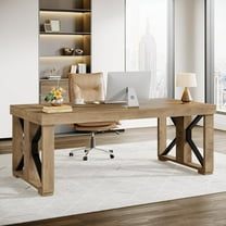 Tribesigns 70.87 Inches Executive Computer Desk, Large Home Office Desk with Strong Double Pedestal