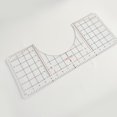 thumbnail image 4 of Plantillas de acolchado perfecl Guía de regla de camiseta 43,1x17,7cm, 4 of 6