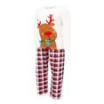 thumbnail image 3 of Matching Family Christmas Pajamas Cute Deer Tops and Classic Plaid Pants Simple Color Collocation, 3 of 7