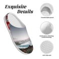 thumbnail image 5 of Kdxio 3d Lighthouse in the Surf Women's Men's Slippers Plush Slip-On House Slipper for Winter Indoor Soft Cushion Non-slip Fluffy Slides Slippers-8, 5 of 7