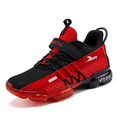 See Pic Boys Running Shoes Kids Sneakers Girls Athletic Tennis Shoe Breathable Lightweight Slip On Sports Knit Sock Sneaker Red Size 4 Other