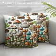 thumbnail image 3 of COMIO Mushroom Throw Pillow Cover Wild Species Farmhouse Cushion Case for Sofa Couch, 3 of 5