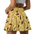 thumbnail image 4 of HELLHERO Built-in Shorts Women's Athletic Golf Skorts Skirts for Tennis Yoga, Golf Equipment Print Polyester Spandex Fabric Workout Tennis Skirt 2 Side Pockets, 4 of 9