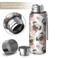 thumbnail image 2 of 20 Oz Cartoon Pug Dog Coffee Tumbler Double Wall Insulated Stainless Steel Water Bottle | Metal Reusable Thermoses Flask with Cup Cap | Leak & Sweat Proof with Anti-Dust Lid, 2 of 7