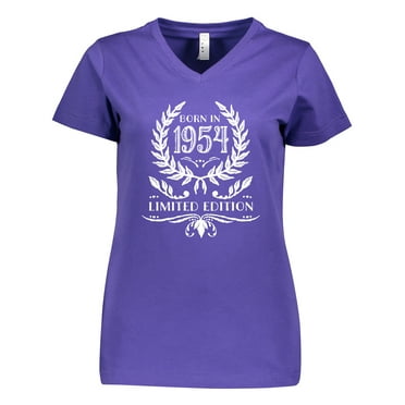 Inktastic Born in 1954 Limited Edition Women's V-Neck T-Shirt