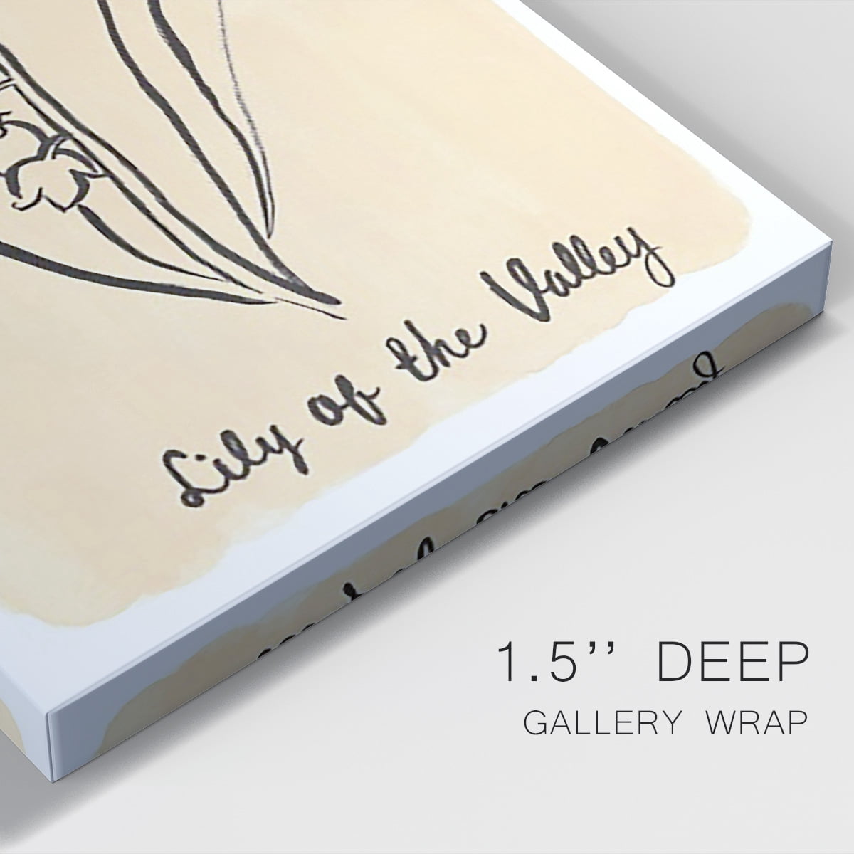 Birth Month V Premium Gallery Wrapped Canvas - Ready to Hang
