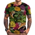 thumbnail image 7 of Ankishi Mens Hawaiian T Shirt Crewneck Tiger Short Sleeve Summer Tropical Tee Shirts Fashion Clothes for Streetwear, 7 of 7