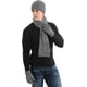 thumbnail image 3 of Conjunto de gorro, bufanda y guantes para hombre, KkvoGmle, acrílico, gris, 3 of 5