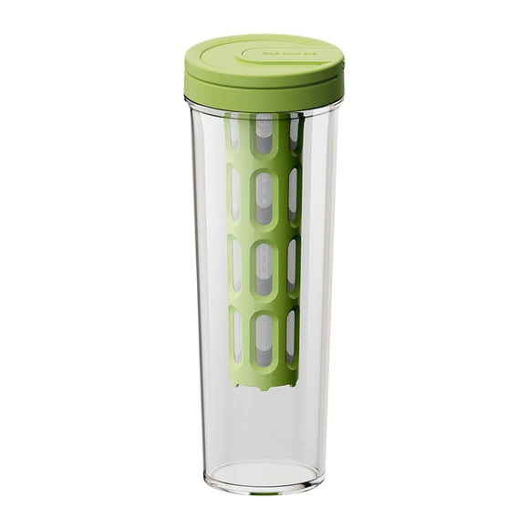 COM1950s Water Bottle With Filter, 34oz Large Capacity Infuser Jug for Fruit Infused Water, BPA-Free Plastic Pitcher for Home Office Travel, Leakproof Drinkware for Tea Coffee