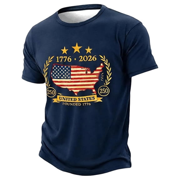 Boys Patriotic Graphic T Shirt Fourth Of July Celebration Kids Print Tee Youth Short Sleeve Shirt Clothes