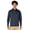 Navy Heather, variant on Charles River Apparel 9636 Men's Vista Tri-Blend Quarter Zip-Light Blue Heather-M