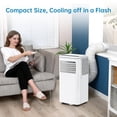 thumbnail image 2 of 8000 BTU Portable Air Conditioner – Compact 3-in-1 AC Unit with Cooling, Dehumidifier & Fan, Remote & Window Kit, Quiet Operation for Bedroom, Office, Dorm up to 350 Sq.Ft, 2 of 6