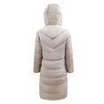 thumbnail image 5 of Women's Winter Hooded Mid Length Slim Fit Thermal Insulated Jacket Warm Cozy Outerwear, 5 of 5