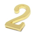 thumbnail image 3 of Almencla 5xGolden Metal Digital Door Numbers Plaque Cast Mailbox House Outdoor Number 2 5 Pcs, 3 of 7