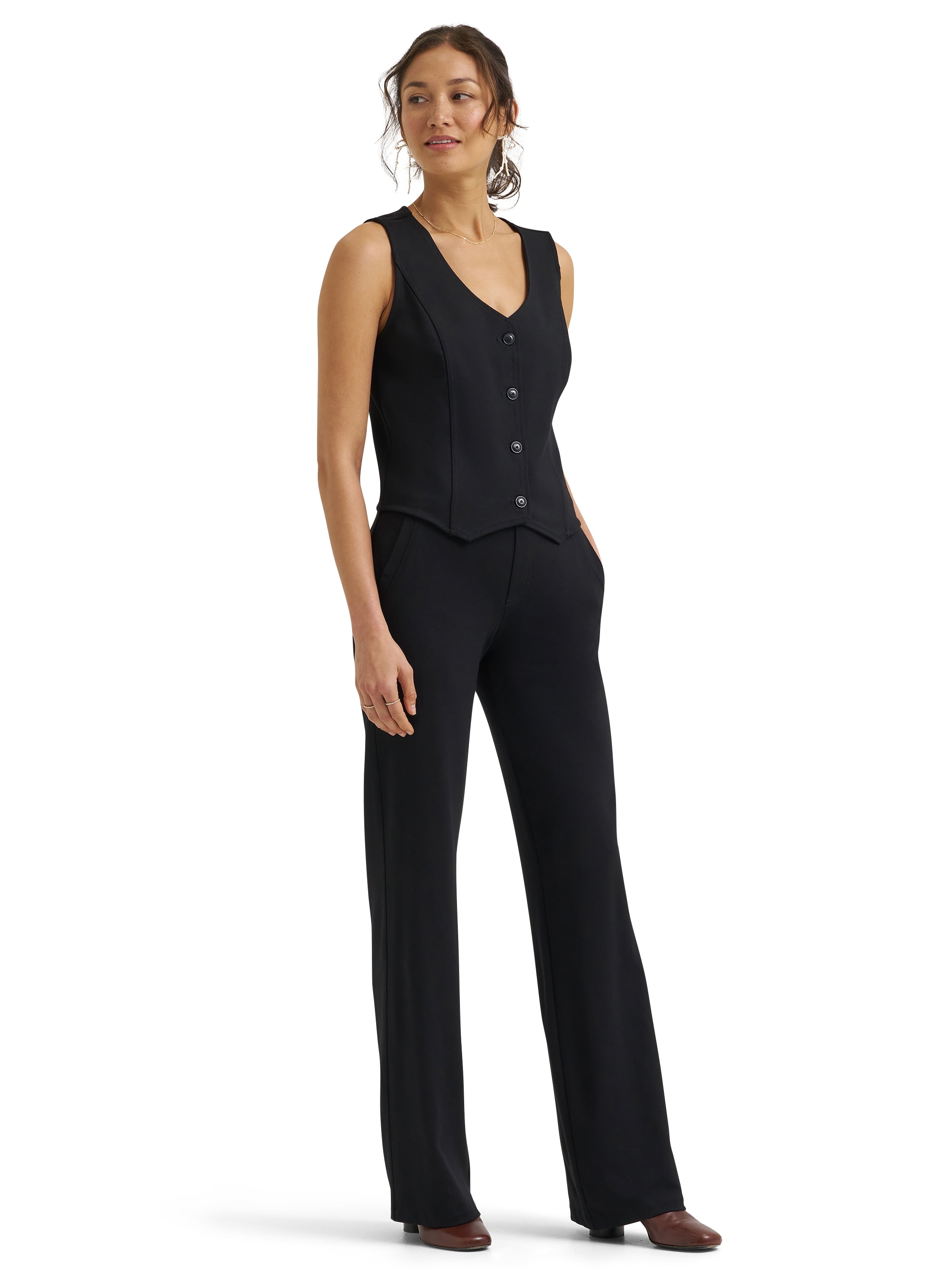 Lee Womens Comfort Waist Knit Bootcut Pant