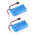 thumbnail image 1 of 2pcs 7.4V 1500mAh Li-ion Battery with Charger for RC Boat Skytech H100 Syma Q1, 1 of 6