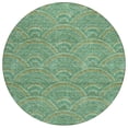 thumbnail image 2 of Addison Rugs Chantille Indoor/Outdoor Transitional Geometric, Abstract Sage Washable Round Rug, 8' x 8', 2 of 6