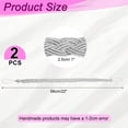 thumbnail image 2 of Uxcell 2 Pcs Sujetadores de Cortina, 56cm/22 Sujetadores de Cortina Trenzados, Elegante Cuerda para Cortinas, Plateado, 2 of 7