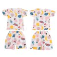 thumbnail image 4 of Traje De Manga Corta Para Bebé, Conjunto De Pijamas De Verano Para Bebé Con Costuras Finas, Cómodo Y Agradable Para La Piel Para El Hogar Para Niños ANGGREK Descripción de la referencia, 4 of 5