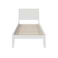 thumbnail image 3 of Leo & Lacey Lit Plateforme Simple en Bois Massif Style Ferme avec Chargeur USB, Blanc, 3 of 5