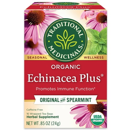 Traditional Medicinals Tea, Organic Echinacea Plus, Tea Bags, 16 Count