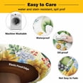 thumbnail image 3 of Elastic Fitted Round Tablecloth, Yellow Sunflowers Waterproof Stretch Table Cover for 55"-60" Tables, Spring Gnomes Hydrangea Daisy Plants Washable Outdoor Tablecloths for Patio, Picnic, Camping, 3 of 9