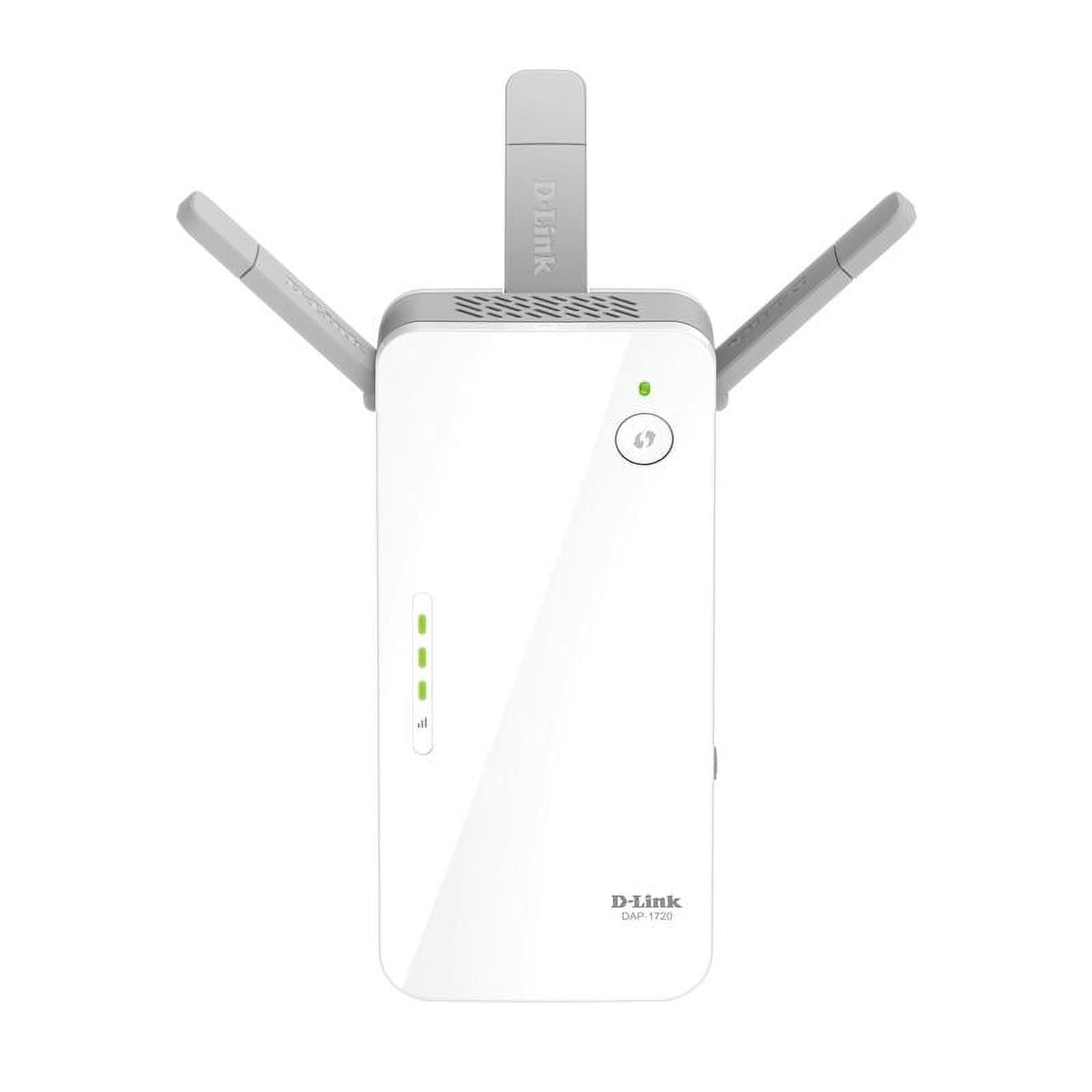 D-Link AC1750 Wireless Dual Band Wi-Fi Range Extender & Booster, Smart Signal Indicator, Easy Installation (DAP-1720)