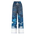 thumbnail image 4 of Kaemgyyd Women's Christmas Sweatpants Trendy Wide Leg Drawstring Baggy Pants Casual Loose Printing Pants with Pockets, 4 of 4