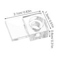 thumbnail image 2 of Raindrops 20 Sets Clear Plastic Mirror Clips Transparent Mirror Fixings Mirrors Glass Retainer Clip For Bedroom Dressing Room Closet Wardrobe, 2 of 8
