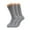 Gray, variant on Mid Calf Crew Socks for Women 3 Pairs White Cotton Socks Size 9-11