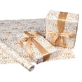 thumbnail image 5 of YIKA Christmas & New Year Wrapping Paper - 118In Roll 80 Gsm Thick Gold-Foil Gift Craft Paper, Suitable For Holiday Present Decorations & Seasonal Packaging C, 5 of 8
