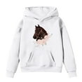 thumbnail image 4 of RMGVDSD Hoodies for Girls Kids Horse Print Long Sleeve Hooded Sweatshirts Back To School Graphic Pullover Tops Fall Winter Clothes Leisure Sweatshirt 8-9 Years, 4 of 4