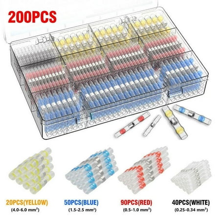 

200PCS Solderstick Connector Kit Solder Ring Terminal Connector Insulation Middle Mini Mill Lathe Titanium Drill Bits for Metal 7/16 Ceramics Wheel Centering Stubby Drill Bits 1/2 Shank 2 1/4 Drill