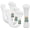 White, variant on Magicorange Zip Ties Assorted Sizes 4+6+8+12 Inch, 600 Pack, Black