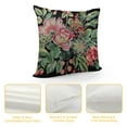 thumbnail image 4 of GOSMITH  Watercolor Vintage Rose Decorative Throw Pillow Cover Case, Peony Succulents Outdoor Pillow Cases Square Standard Cushion Covers for Sofa Couch Bed Car, 4 of 5