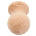 thumbnail image 2 of Miangastore Wood Carved Finial For Curtain Rods Solid Wood Round Decorative 1Pack, 2 of 9