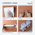 thumbnail image 7 of BOLLSLEY Wall Mounted Slipper Storage Rack Hanging Shelf Shoes Organizer Sticky Hanging Strips, 7 of 7