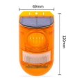 thumbnail image 4 of Solar Alarm Siren Lamp Security Alarm, 1/2 Pack 129dB Warning Loud Siren Light Energy Saving IP65 Waterproof Pir LED Motion Sensor Flashing for Outdoo, 4 of 5