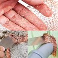 thumbnail image 3 of Copper Mesh,5" X 66 Feet,100% Pure Copper Mesh Roll Knit Copper Mesh,Gap Blocker for Building Hole,Protect Saplings&Seeds,Barbecue Grill Clean,Fill Fabric DIY (copper-20M), 3 of 7