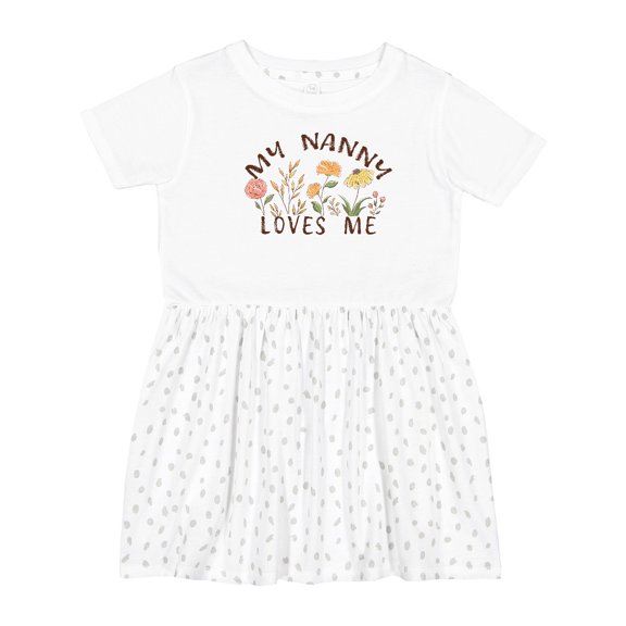 Inktastic My Nanny Loves Me Girls Toddler Dress