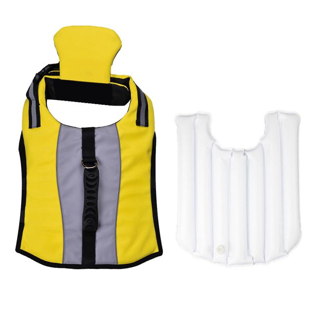 M, Jaune Gilet De Sauvetage Pour Chien Pet Life Jacket Gilet De Sauvetage Pour Chien Lifesaver Scurit Gilet Rflchissant Taille Rglable Dog Lifeja