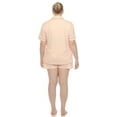 thumbnail image 3 of White Mark Women's Solid Short Pajama Set, 3 of 6